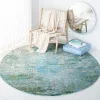 Tapete James Moderno en Azul con Verde