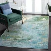Tapete James Moderno en Azul con Verde