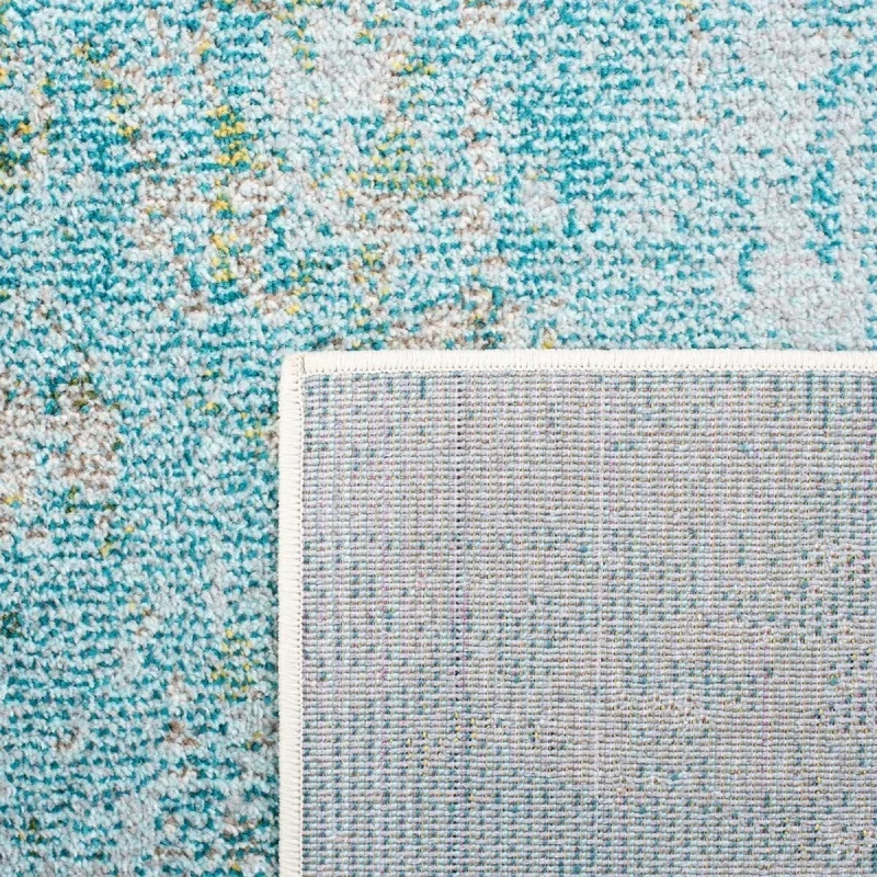 Tapete James Moderno en Azul con Verde