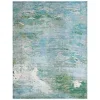 Tapete James Moderno en Azul con Verde