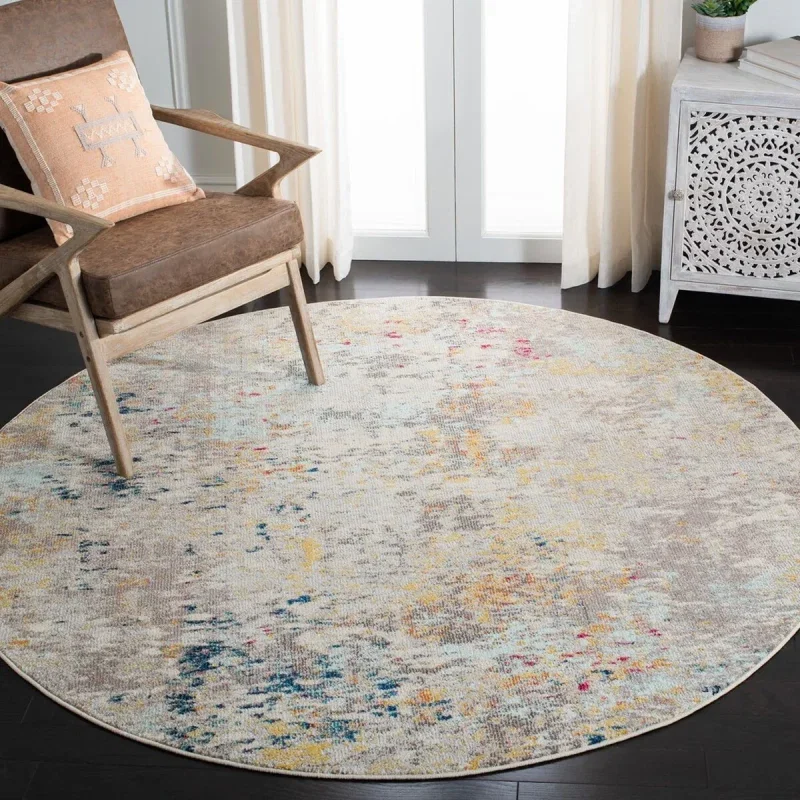 Tapete James Moderno en Gris con Amarillo