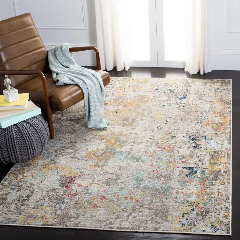 Tapete James Moderno en Gris con Amarillo