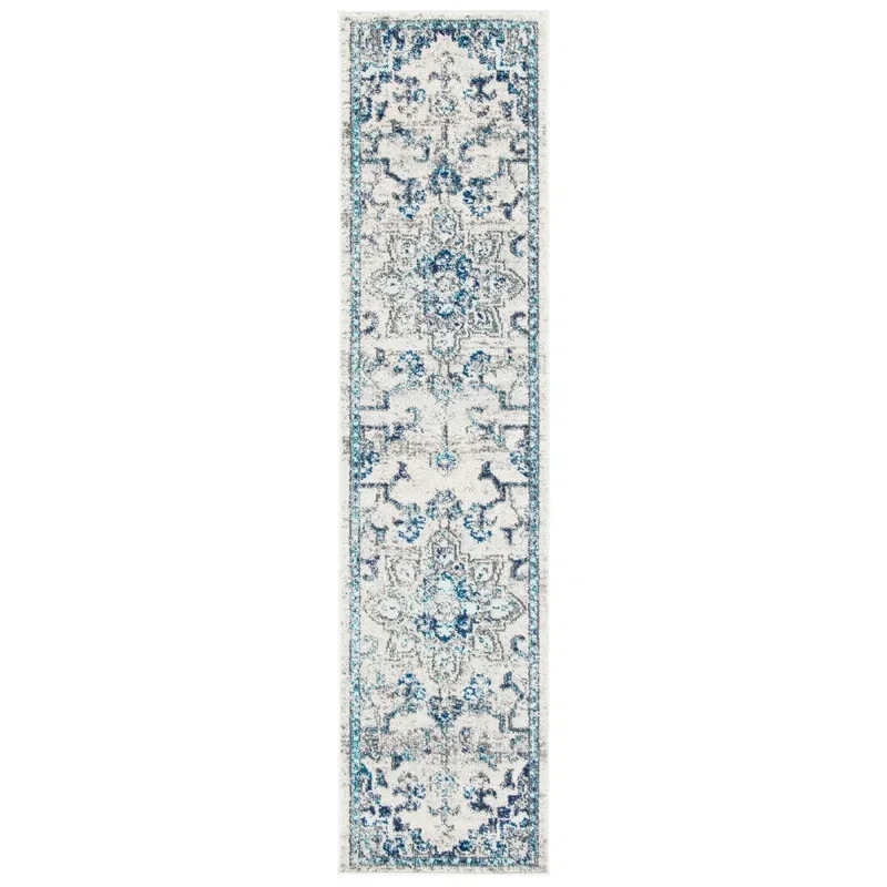 Tapete James Vintage en Gris con Azul