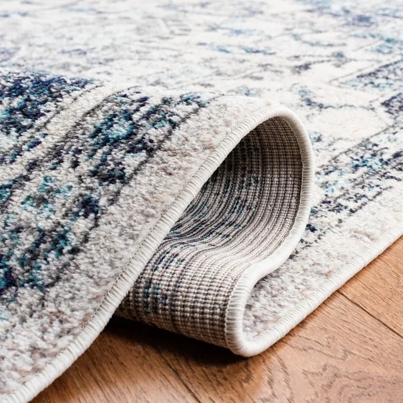 Tapete James Vintage en Gris con Azul