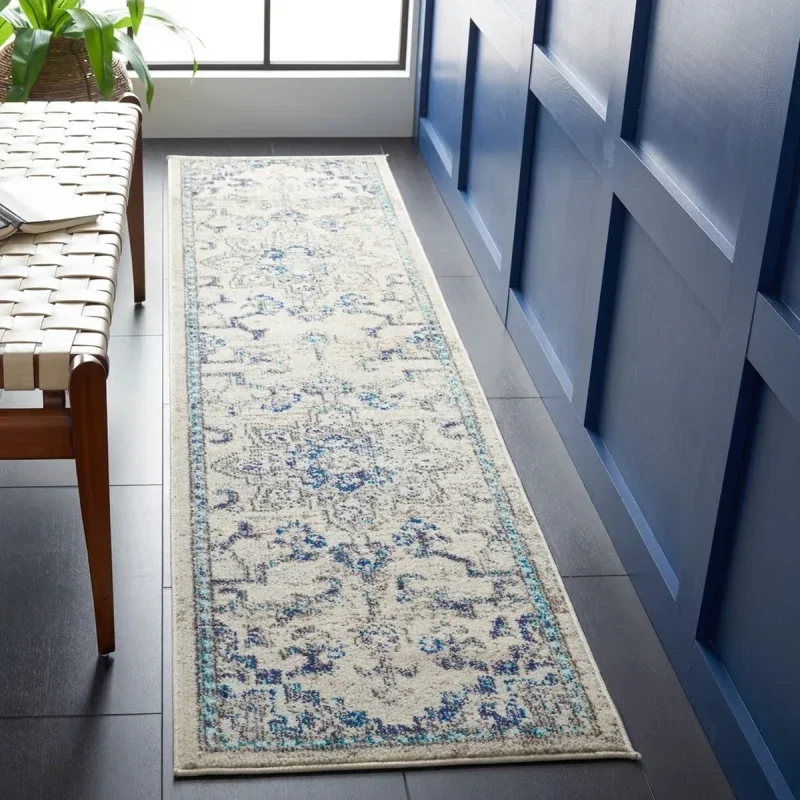 Tapete James Vintage en Gris con Azul