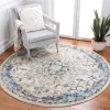 Tapete James Vintage en Gris con Azul
