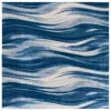 Tapete Jaspis de Ondas en Azul Marino con Marfil