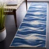 Tapete Jaspis de Ondas en Azul Marino con Marfil