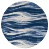 Tapete Jaspis de Ondas en Azul Marino con Marfil