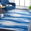 Tapete Jaspis de Ondas en Azul Marino con Marfil