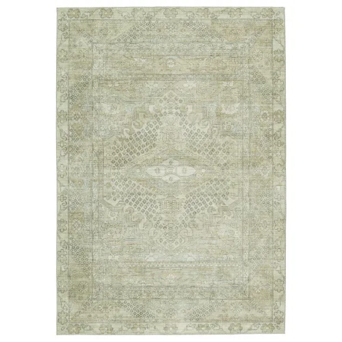 Tapete Kiara Medallón Floral Vintage en Taupe