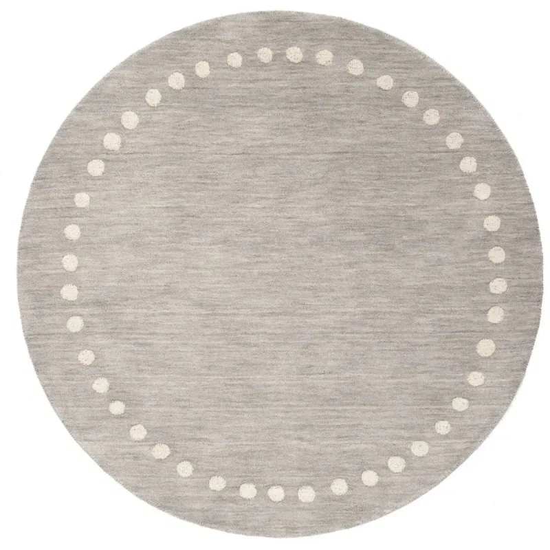 Tapete Kiddo Borde de Puntos en Gris
