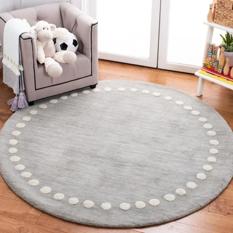 Tapete Kiddo Borde de Puntos en Gris