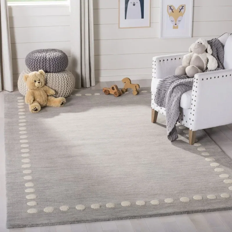 Tapete Kiddo Borde de Puntos en Gris
