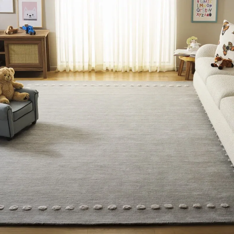 Tapete Kiddo Borde de Puntos en Gris