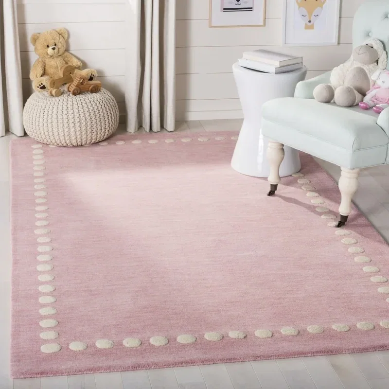 Tapete Kiddo Borde de Puntos en Rosa
