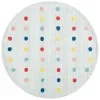 Tapete Kiddo Puntos de Color Brillante en Gris