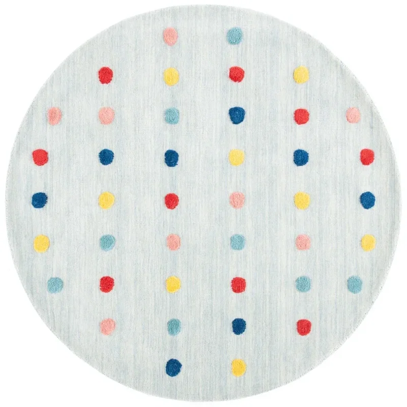 Tapete Kiddo Puntos de Color Brillante en Gris