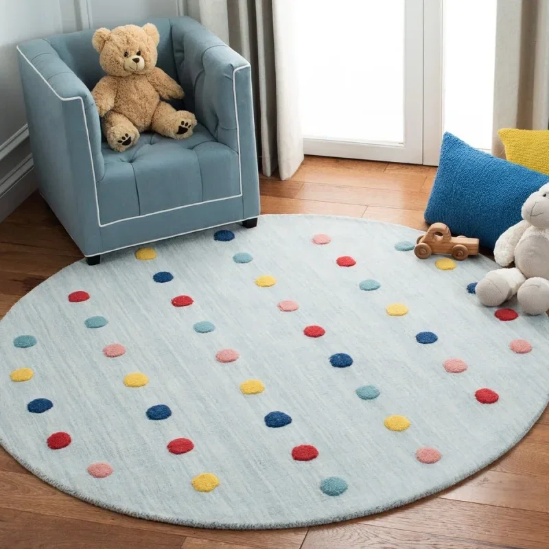 Tapete Kiddo Puntos de Color Brillante en Gris