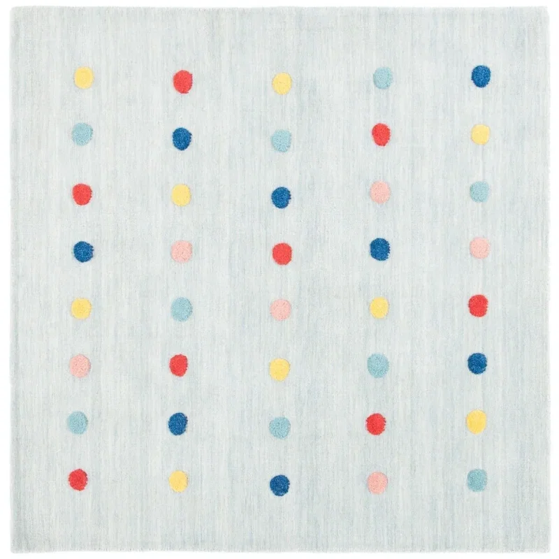 Tapete Kiddo Puntos de Color Brillante en Gris