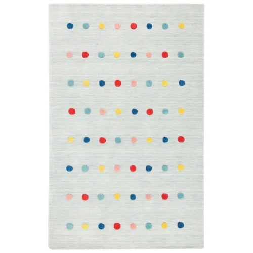 Tapete Kiddo Puntos de Color Brillante en Gris
