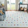 Tapete Kiddo Puntos de Color Brillante en Gris