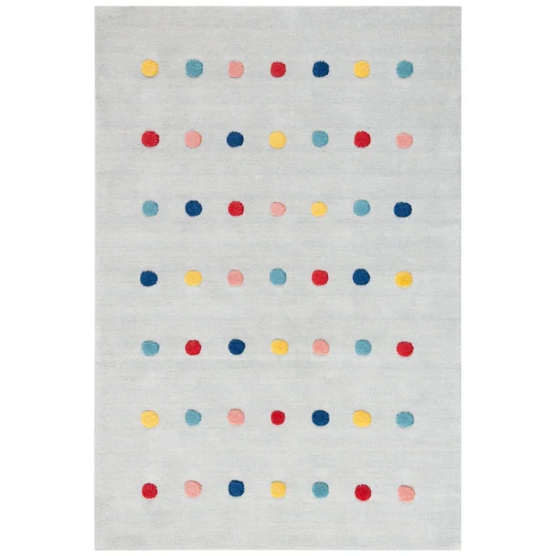 Tapete Kiddo Puntos de Color Brillante en Gris
