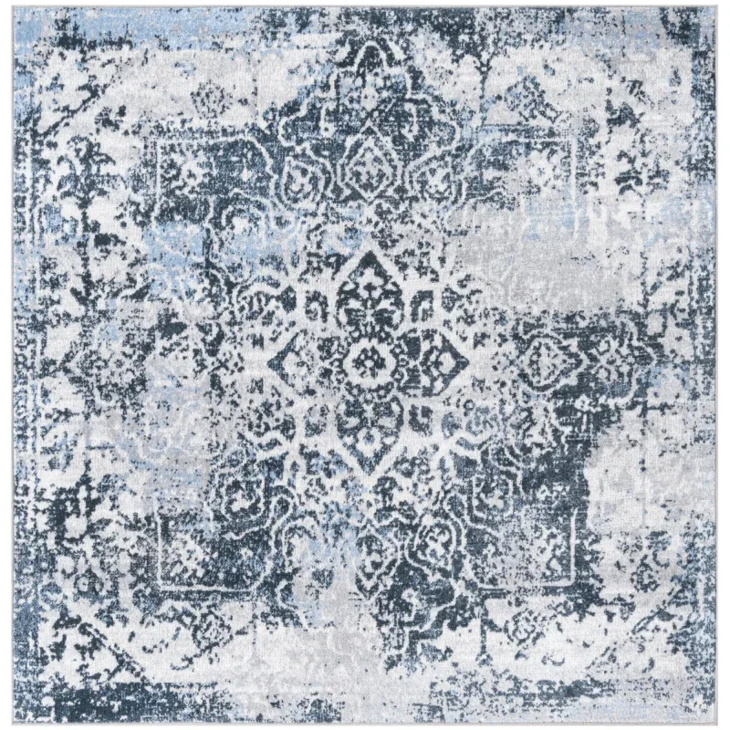 lavable camila gran medallon azul
