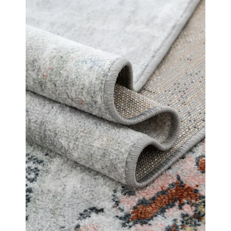 Tapete Lavable Camila Tribal Gris