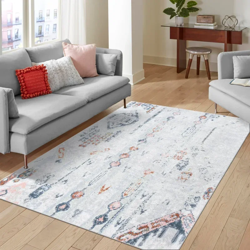 Tapete Lavable Camila Tribal Gris