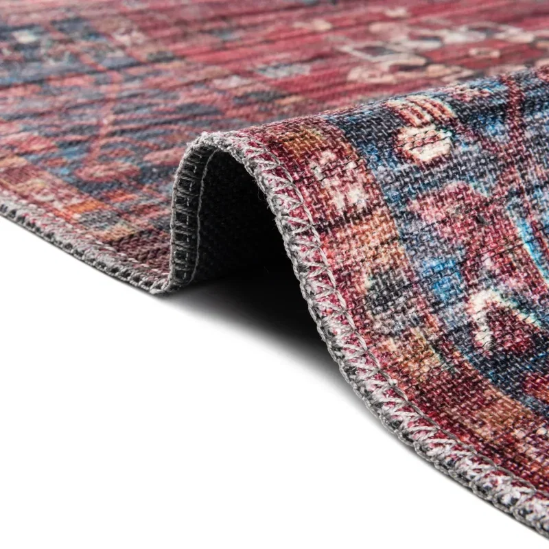 Tapete Lavable Lunar Rojo Antiguo