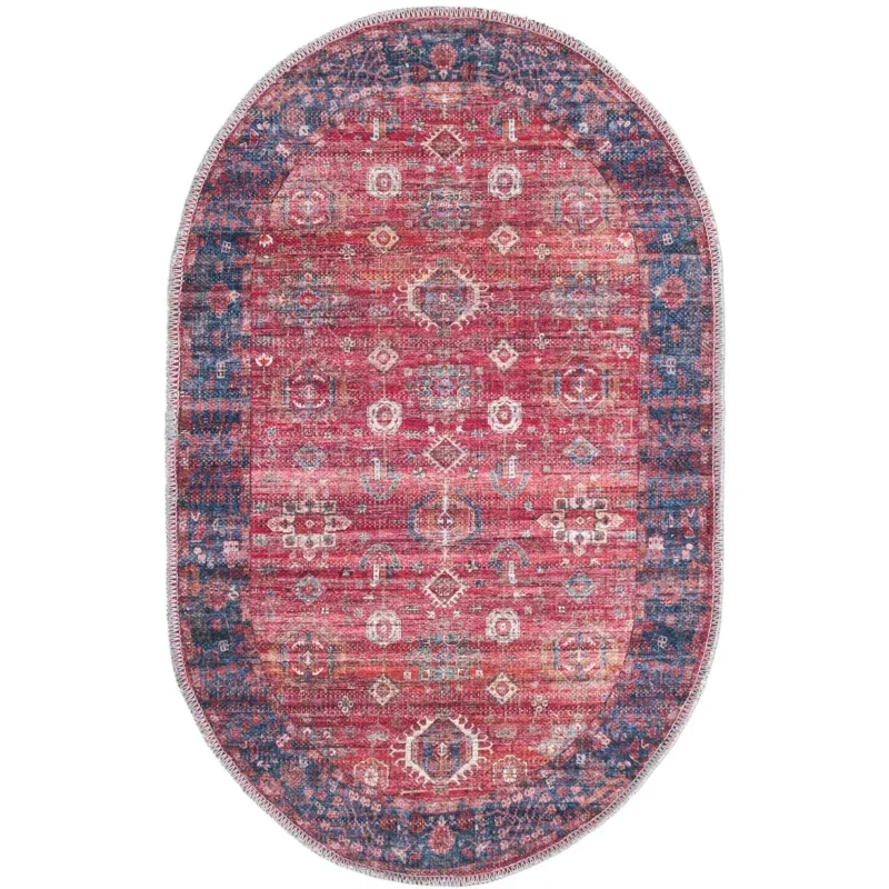 Tapete Lavable Lunar Rojo Antiguo