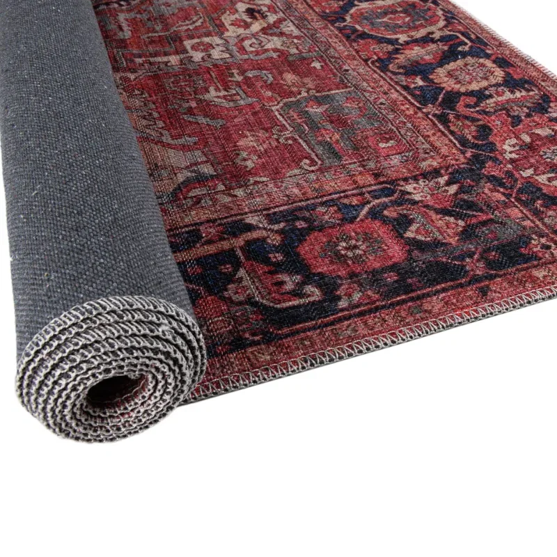 Tapete Lavable Lunar Rojo Oxidado