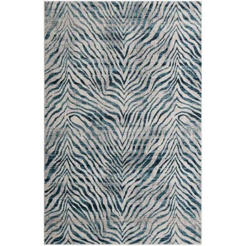 londres animal print en azul