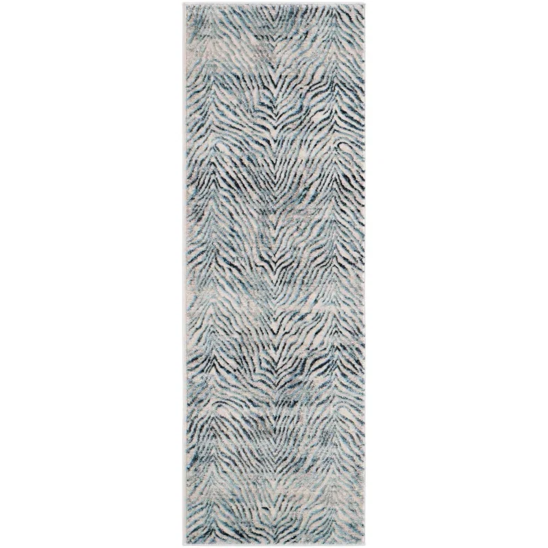 londres animal print en azul