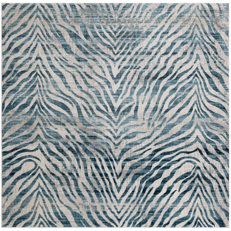 londres animal print en azul