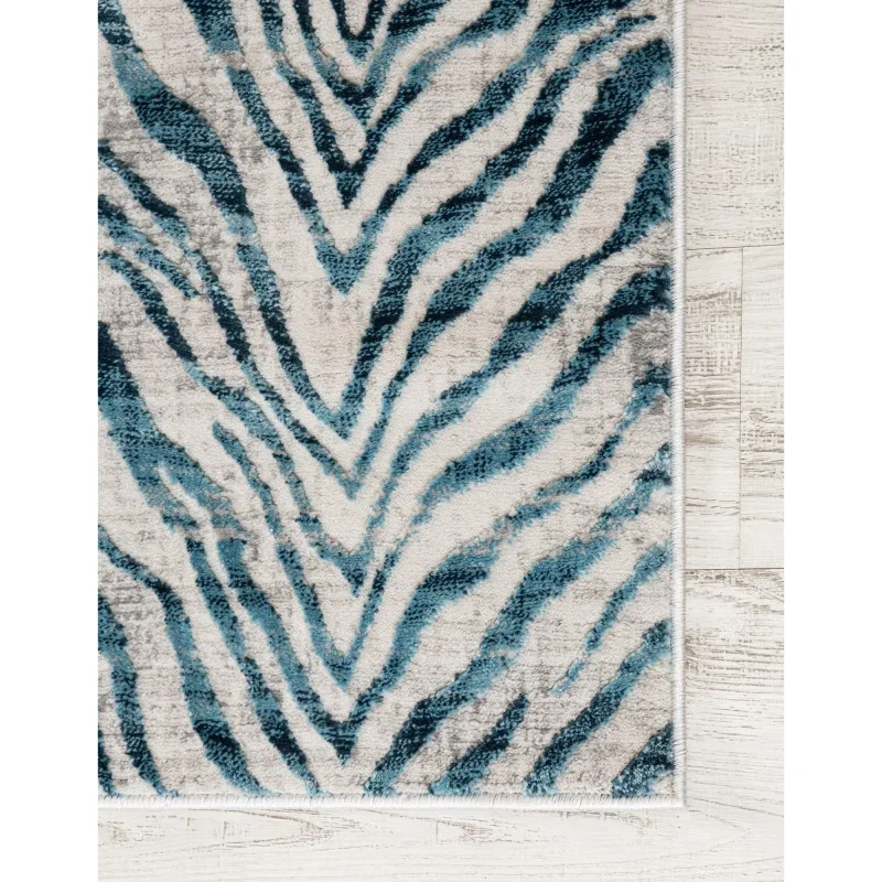 londres animal print en azul