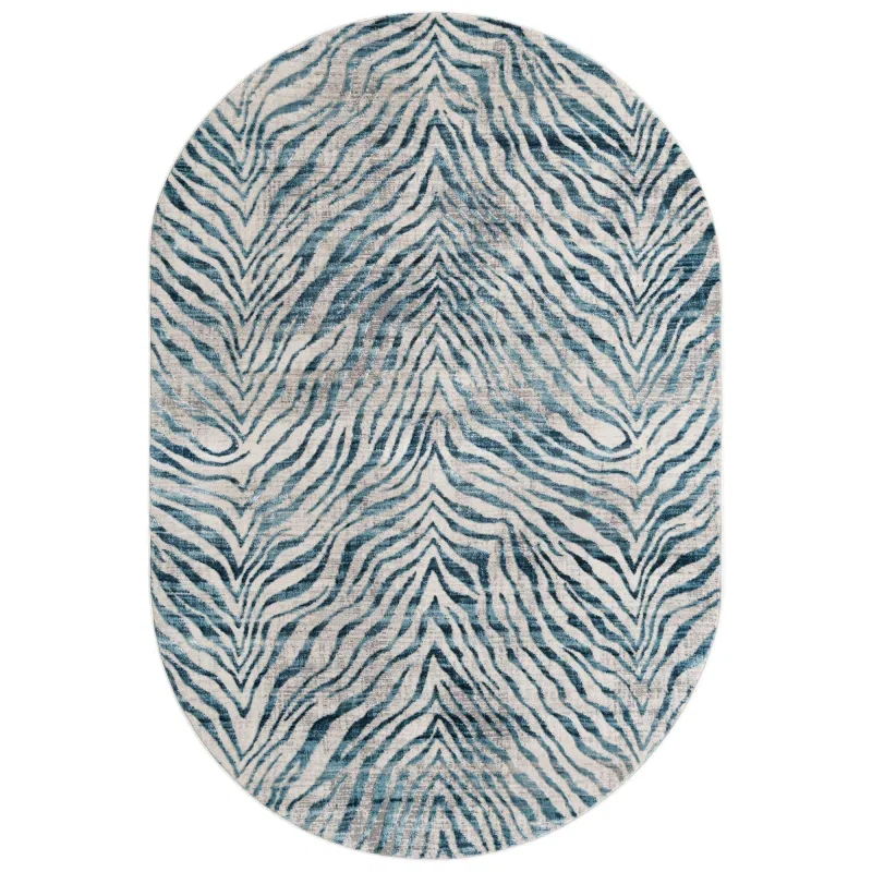 londres animal print en azul