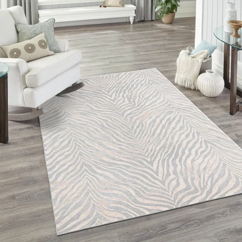 londres animal print en gris y marfil