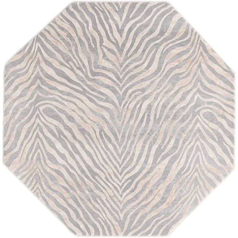 Tapete Londres Animal Print en Gris y Marfil