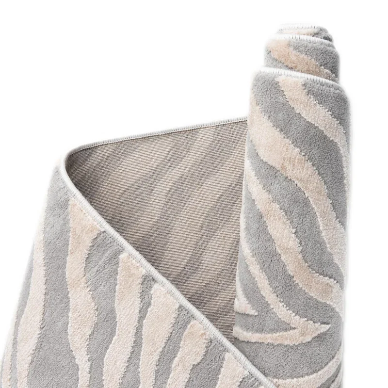 londres animal print en gris y marfil
