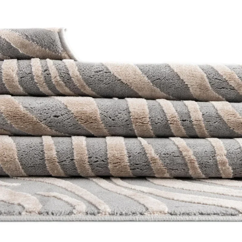 londres animal print en gris y marfil