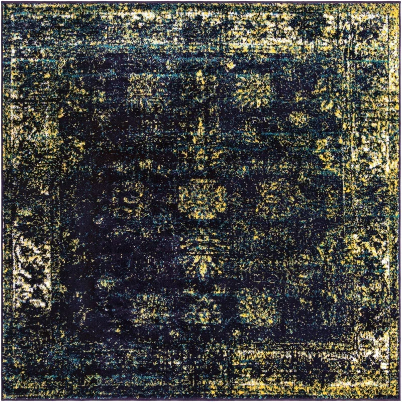 loren arboleda azul marino con amarillo