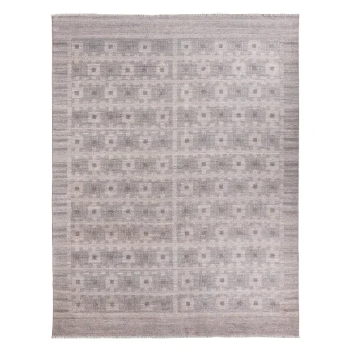 Tapete Lumina de Geometría Desgastada en Beige