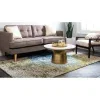 lunar abstracto en azul y verde