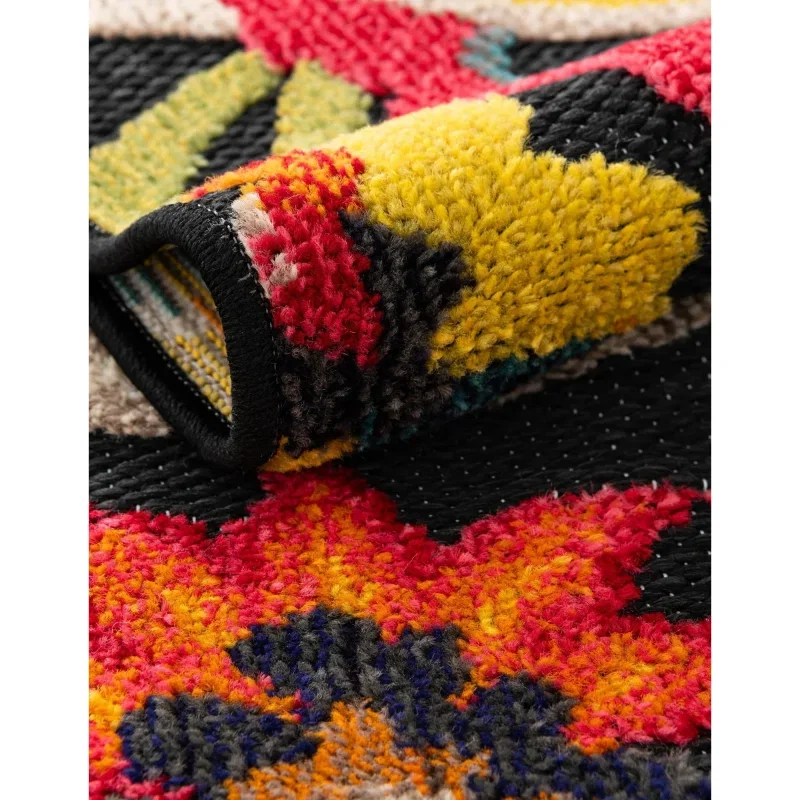 marroqui exterior floral en negro multicolor