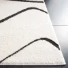 Tapete Melodía de Líneas en Marfil y Negro