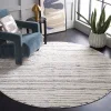 Tapete Melodía de Rayas en Marfil con Negro