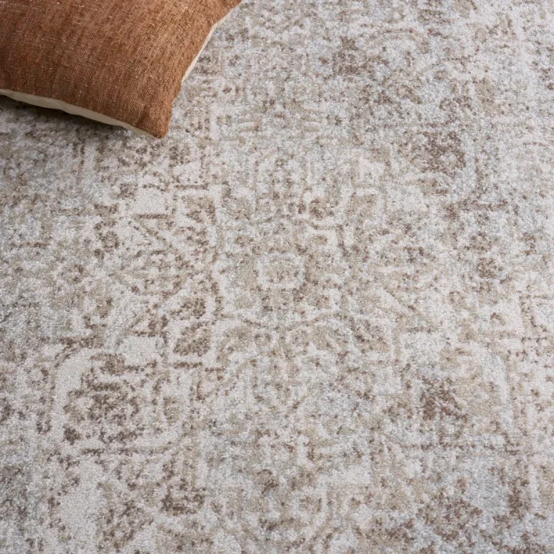 Tapete Memoria Vintage en Marfil con Taupe
