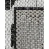 Tapete Moderno Exterior Blanco y Negro de Cuadricula Irregular